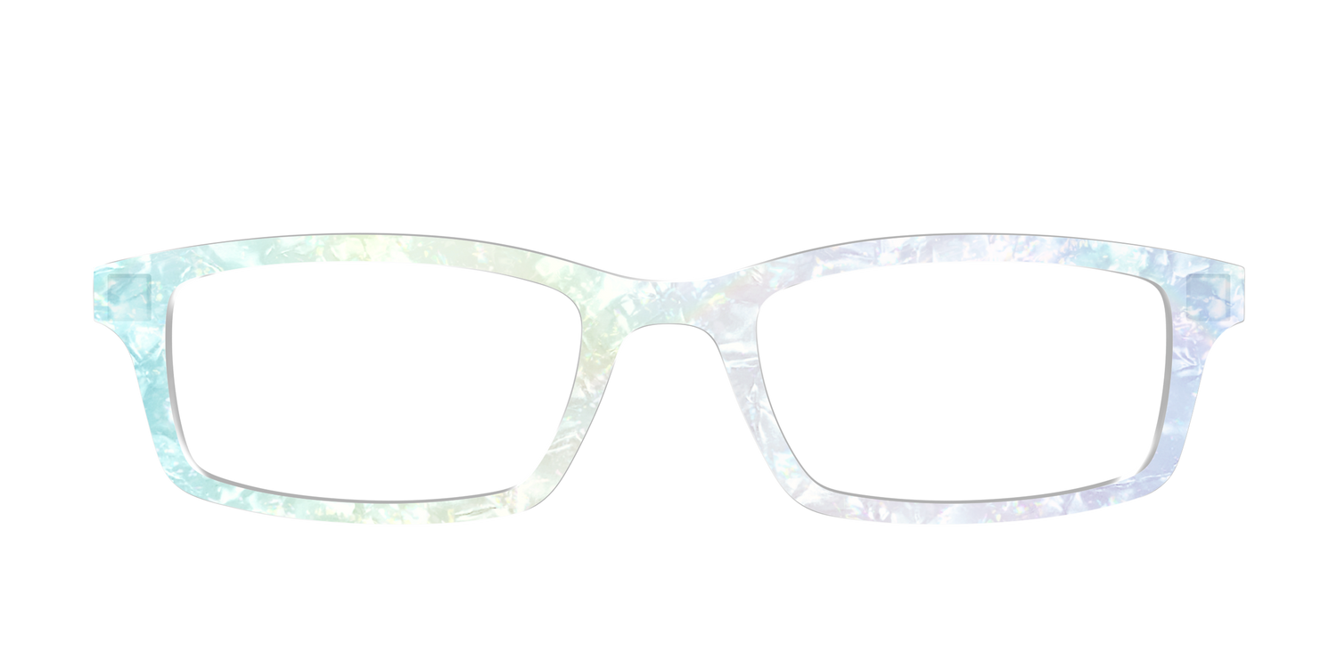 The Iridescent Pearl Marble Crystal - Front Top Image - Pair Eyewear
