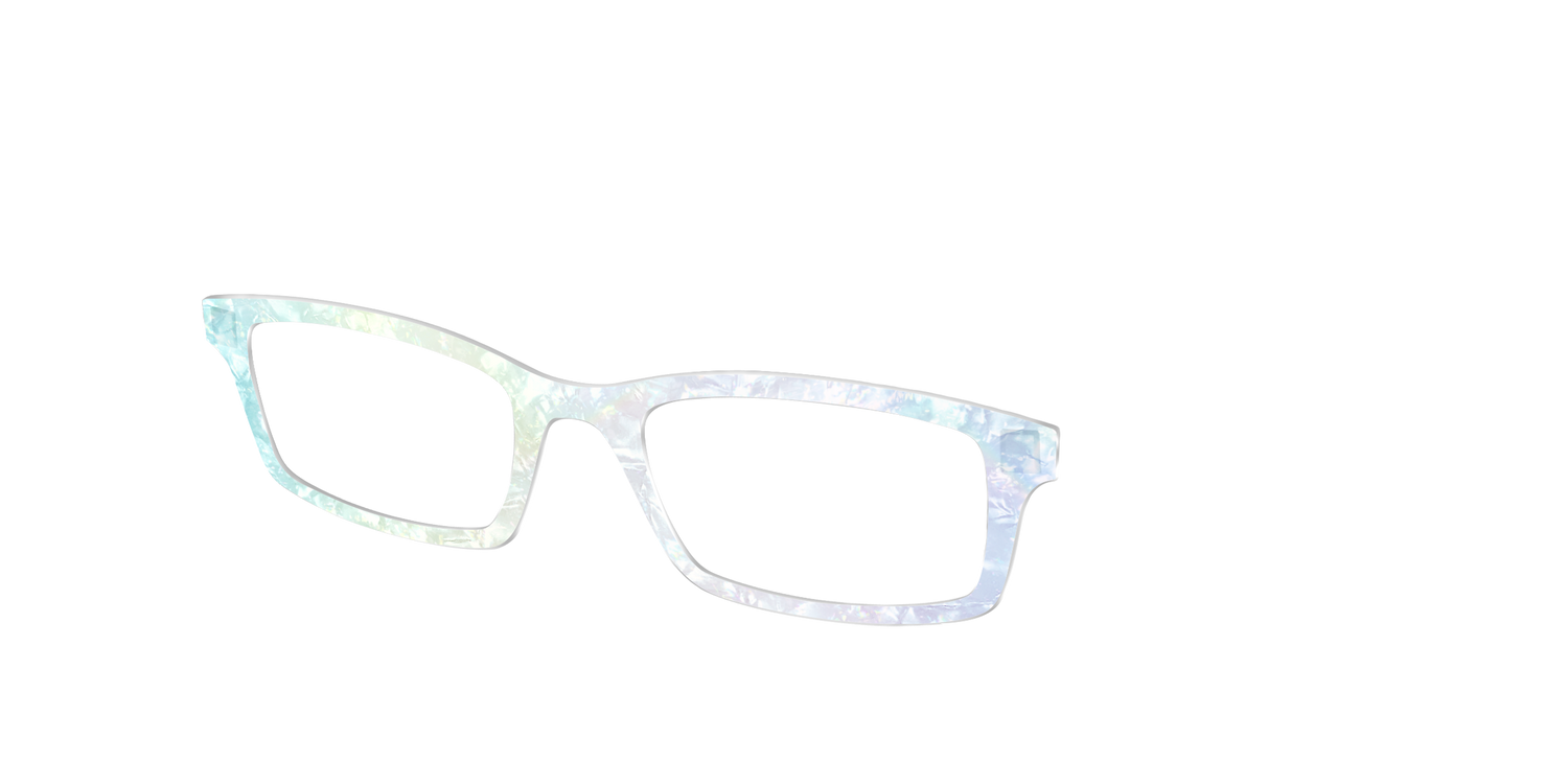 The Iridescent Pearl Marble Crystal - Angle Top Image - Pair Eyewear