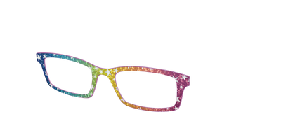 The Iridescent Rainbow Stars - Angle Top Thumbnail - Pair Eyewear