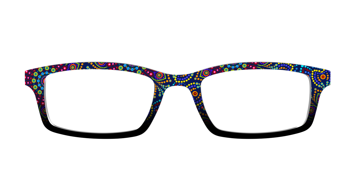 The Kaleidoscope Dots - Front Top Image - Pair Eyewear