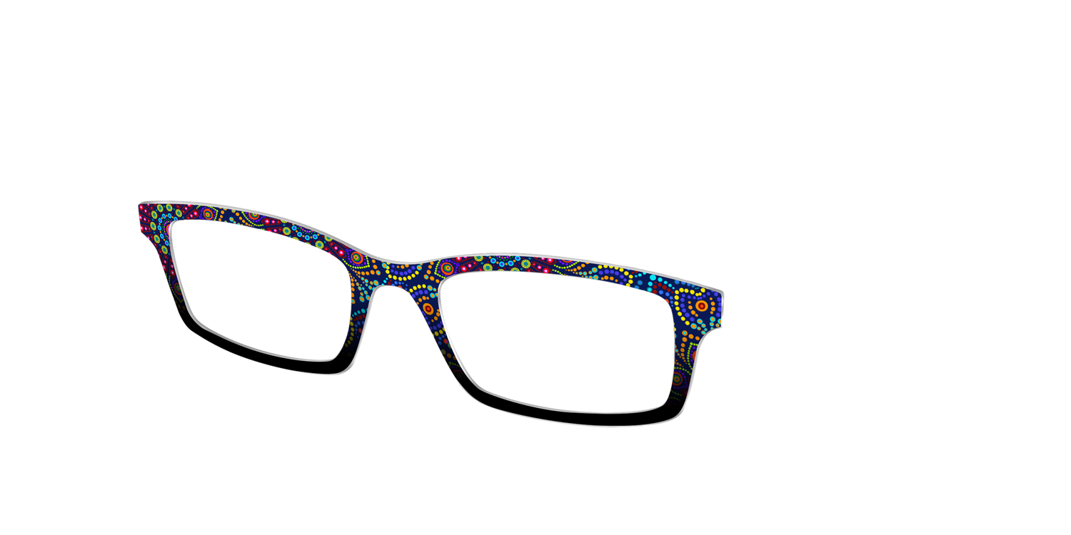 The Kaleidoscope Dots - Angle Top Image - Pair Eyewear