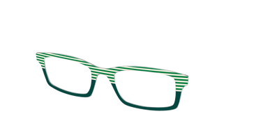 The Leprechaun Stripe Split - Angle Top Thumbnail - Pair Eyewear
