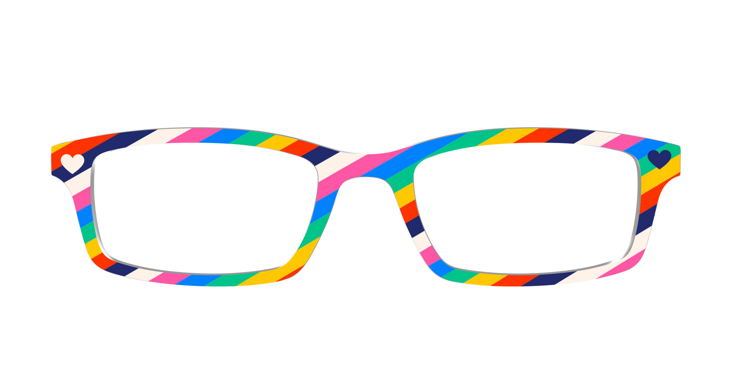 The Love Out Loud Stripes - Front Top Image - Pair Eyewear