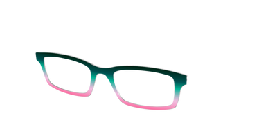 The Malachite to Peony Gradient - Angle Top Thumbnail - Pair Eyewear