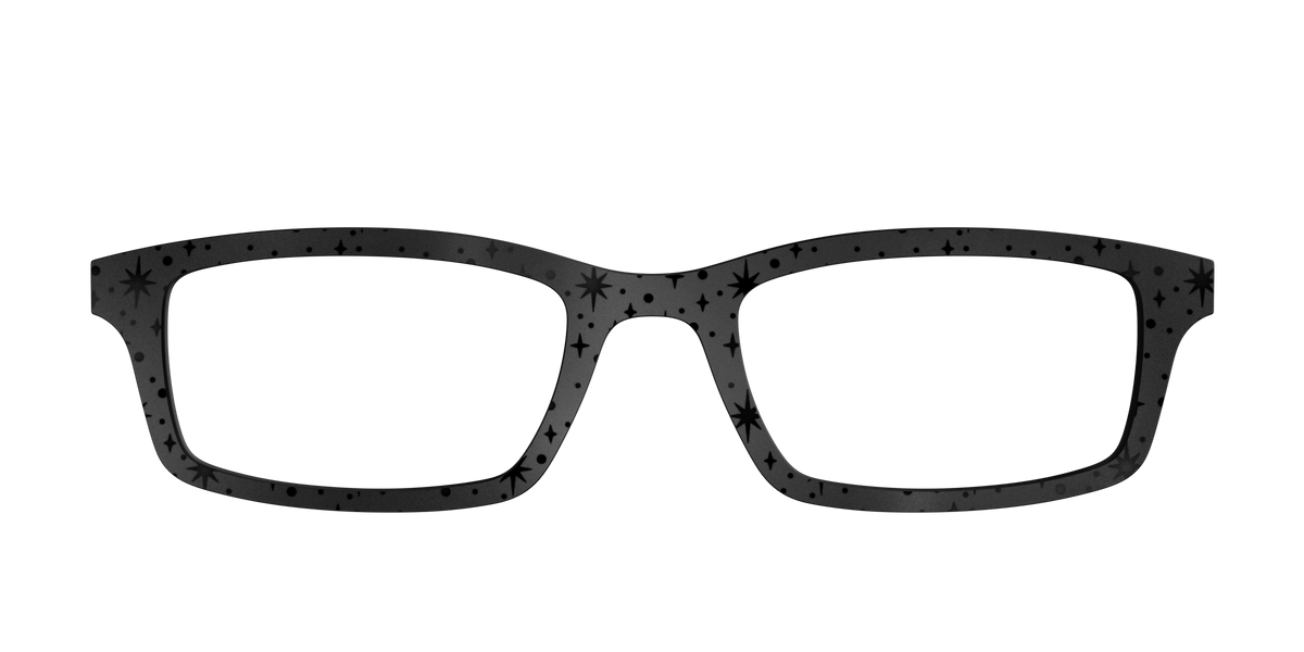 The Matte Black Spell Bursts - Front Top Image - Pair Eyewear