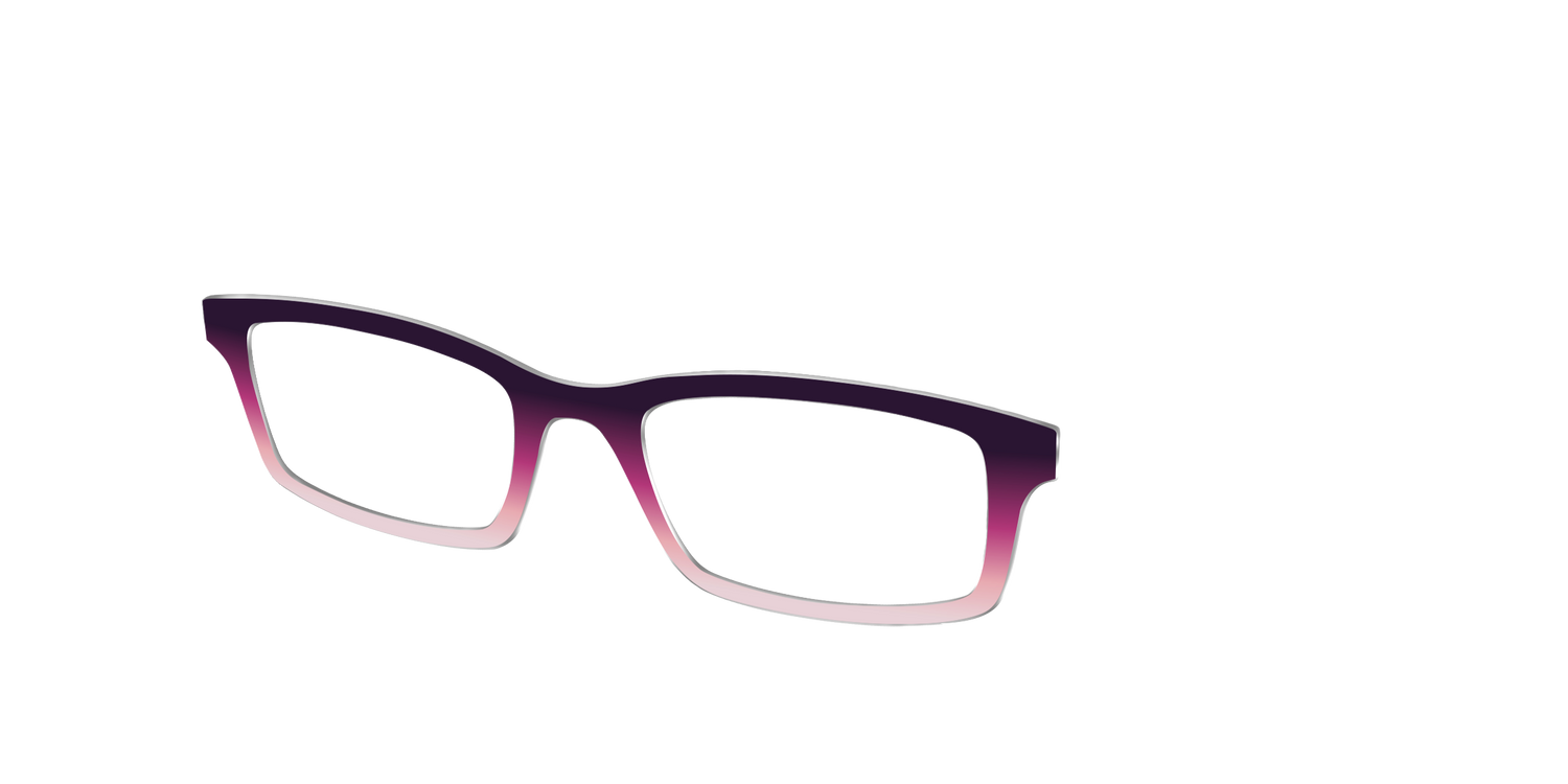 The Merlot to Rosewater Gradient - Angle Top Image - Pair Eyewear