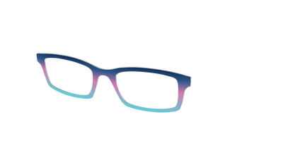 The Midnight to Aquamarine Gradient - Angle Top Thumbnail - Pair Eyewear