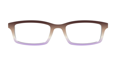 The Mocha to Light Lavender Gradient - Front Top Thumbnail - Pair Eyewear