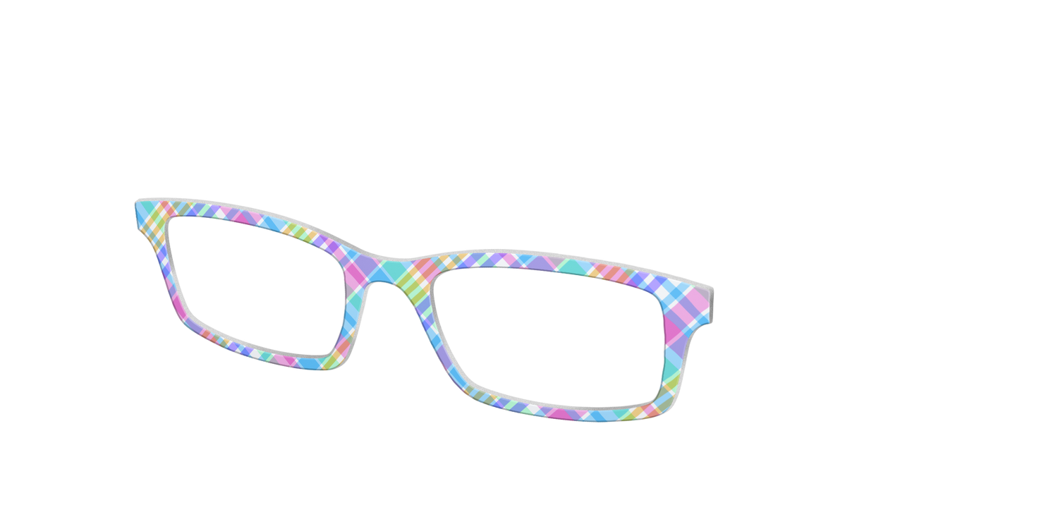 The Multicolor Madras - Angle Top Image - Pair Eyewear