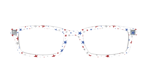 The Multi Stars Crystal with Silver Foil - Pair Eyewear