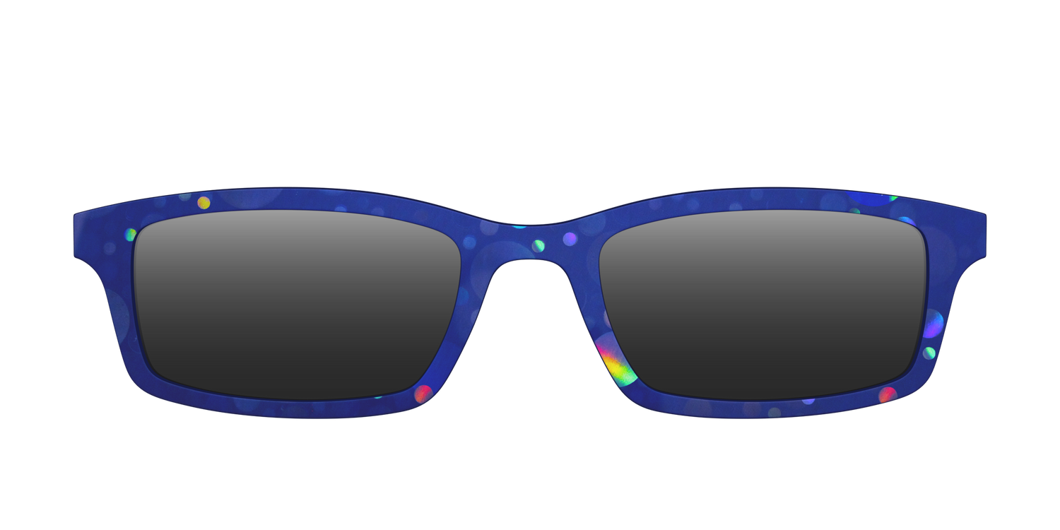 The Polarized Navy Holographic Bubbles Sun Top