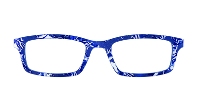The Navy Shimmer Mosaic - Front Top Thumbnail - Pair Eyewear