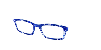The Navy Shimmer Mosaic - Angle Top Thumbnail - Pair Eyewear