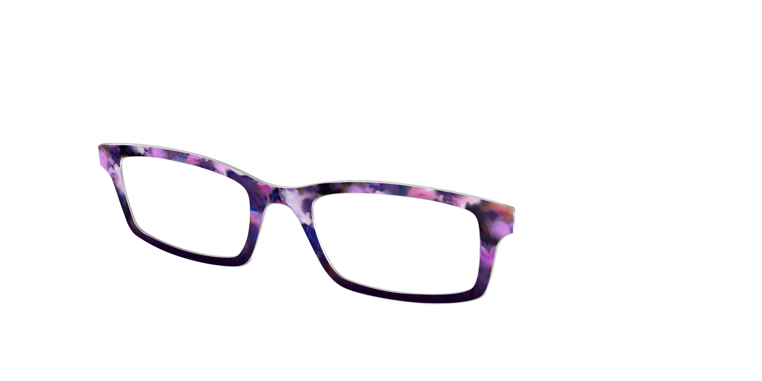 The Nocturnal Plum Tortoise - Angle Top Image - Pair Eyewear