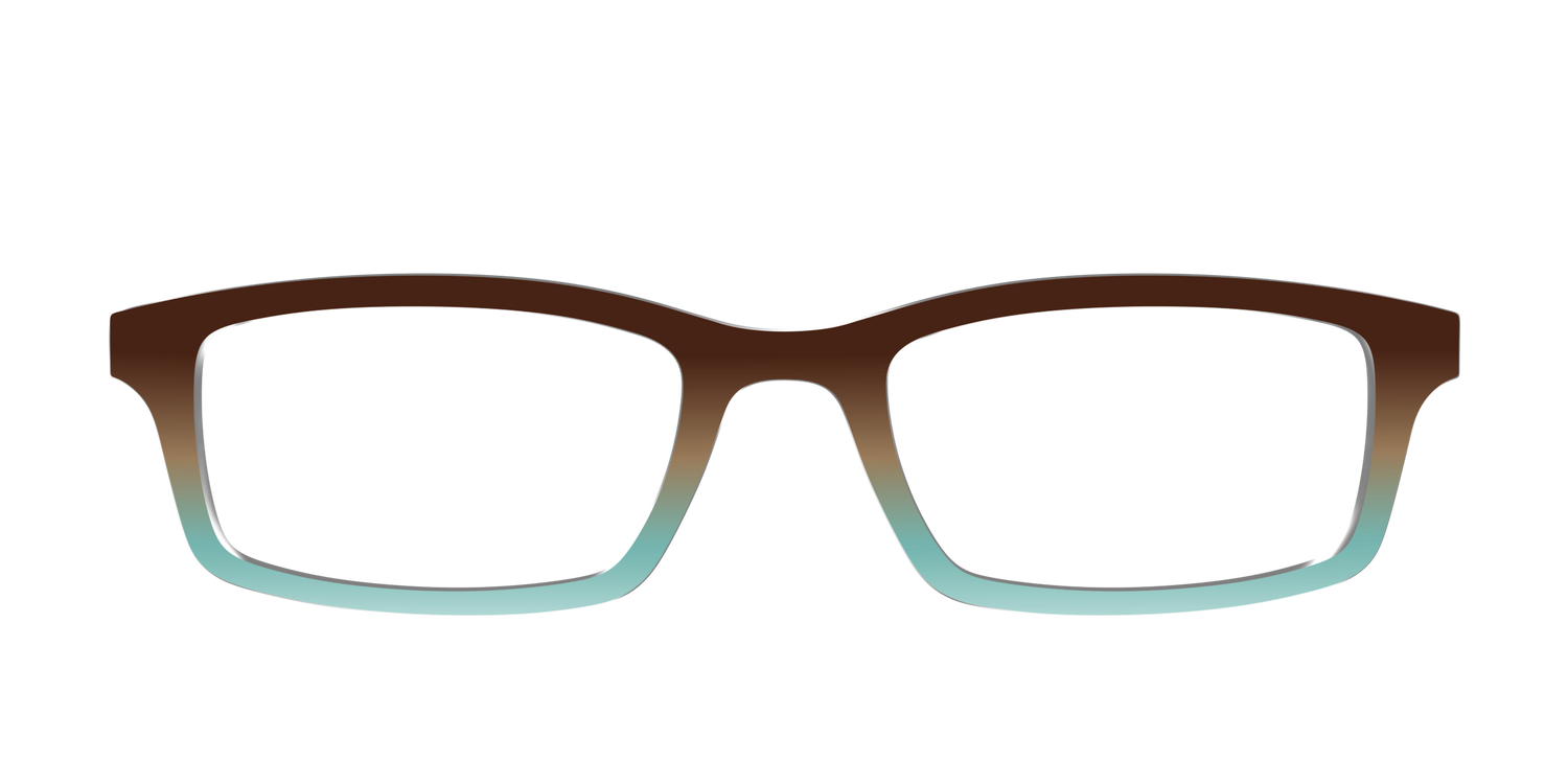 The Oak to Eggshell Gradient - Front Top Image - Pair Eyewear