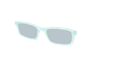 The Oceanic Pearl with Slate Blue Lens - Angle Top Thumbnail - Pair Eyewear