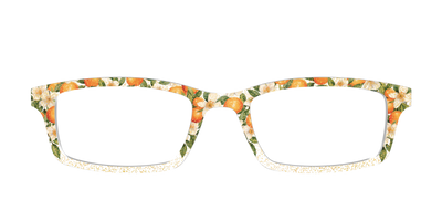 The Orange Blossom Glitter Crystal - Front Top Thumbnail - Pair Eyewear