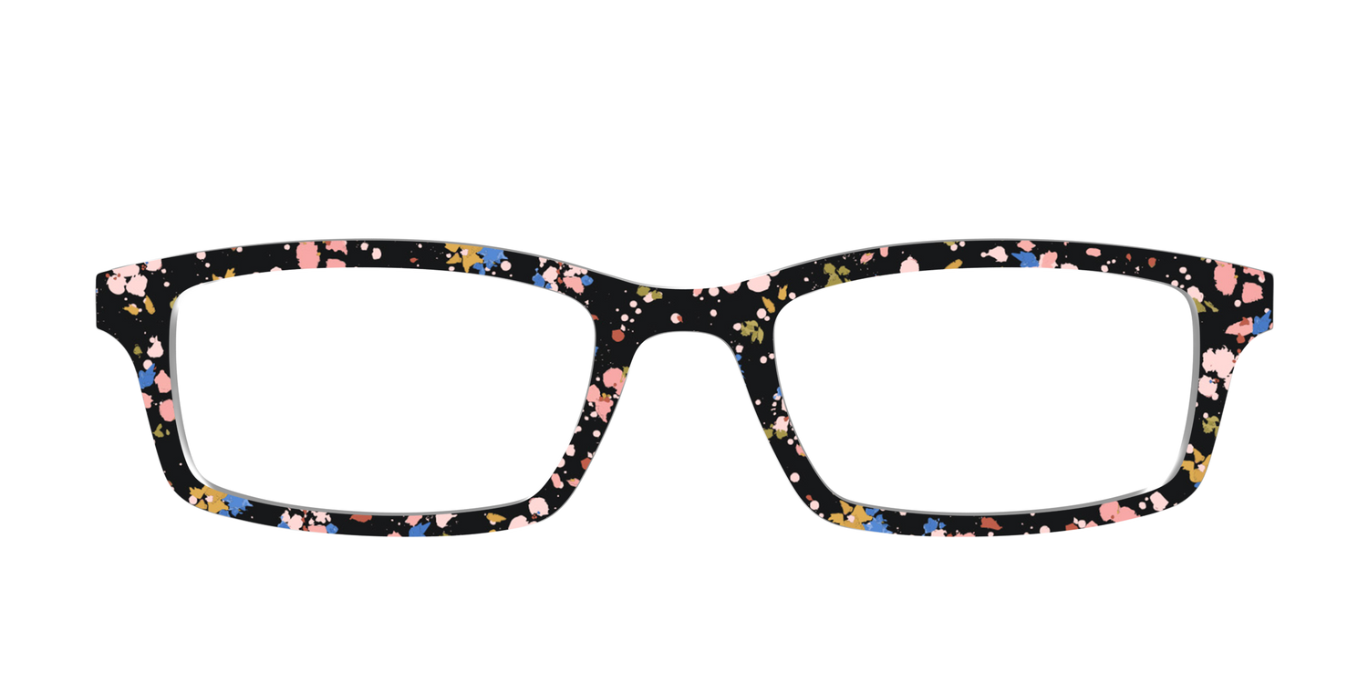The Pallid Paint Splatter - Front Top Image - Pair Eyewear