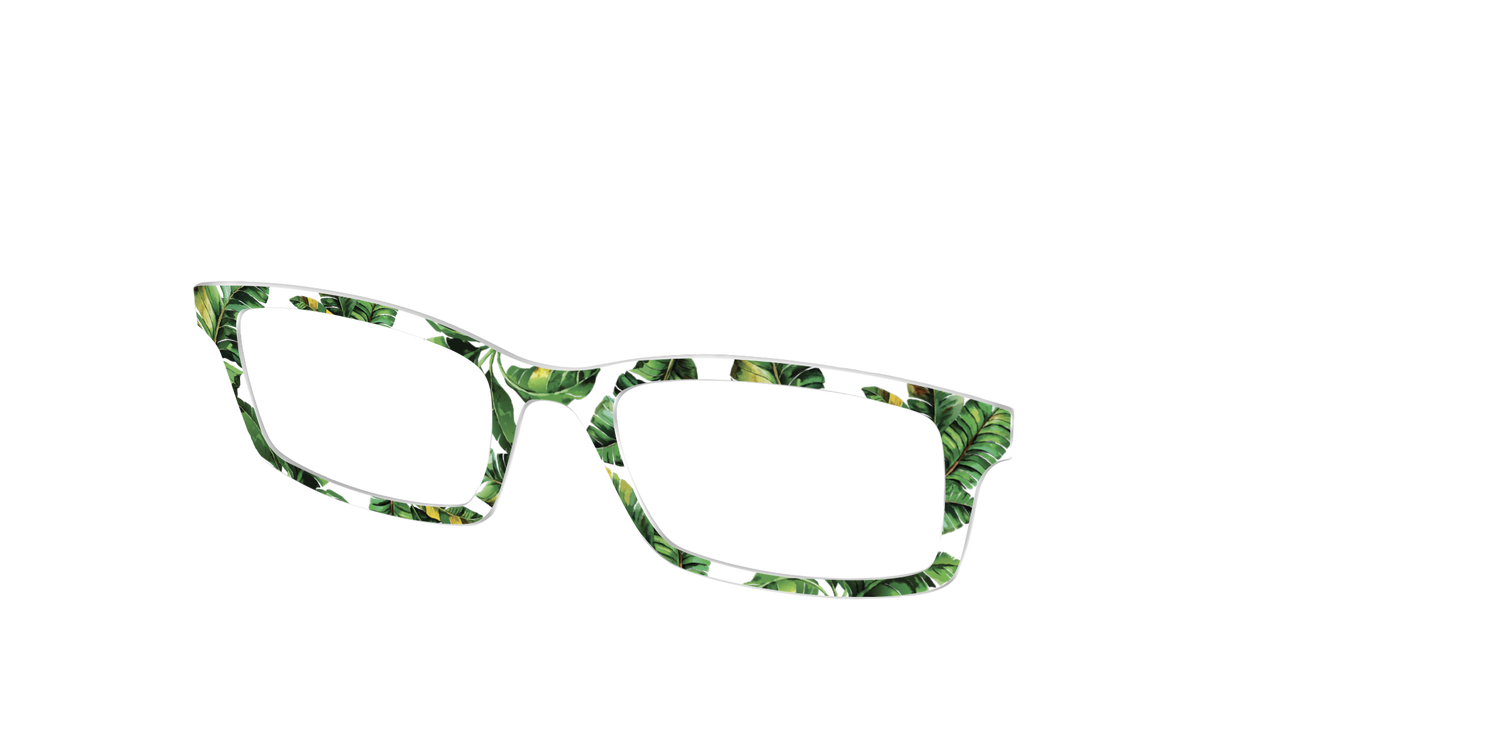 The Palm Leaves Crystal - Angle Top Image - Pair Eyewear