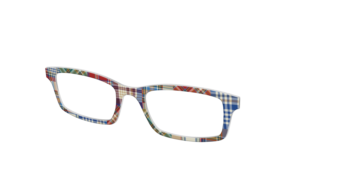The Patchwork Plaid - Angle Top Image - Pair Eyewear