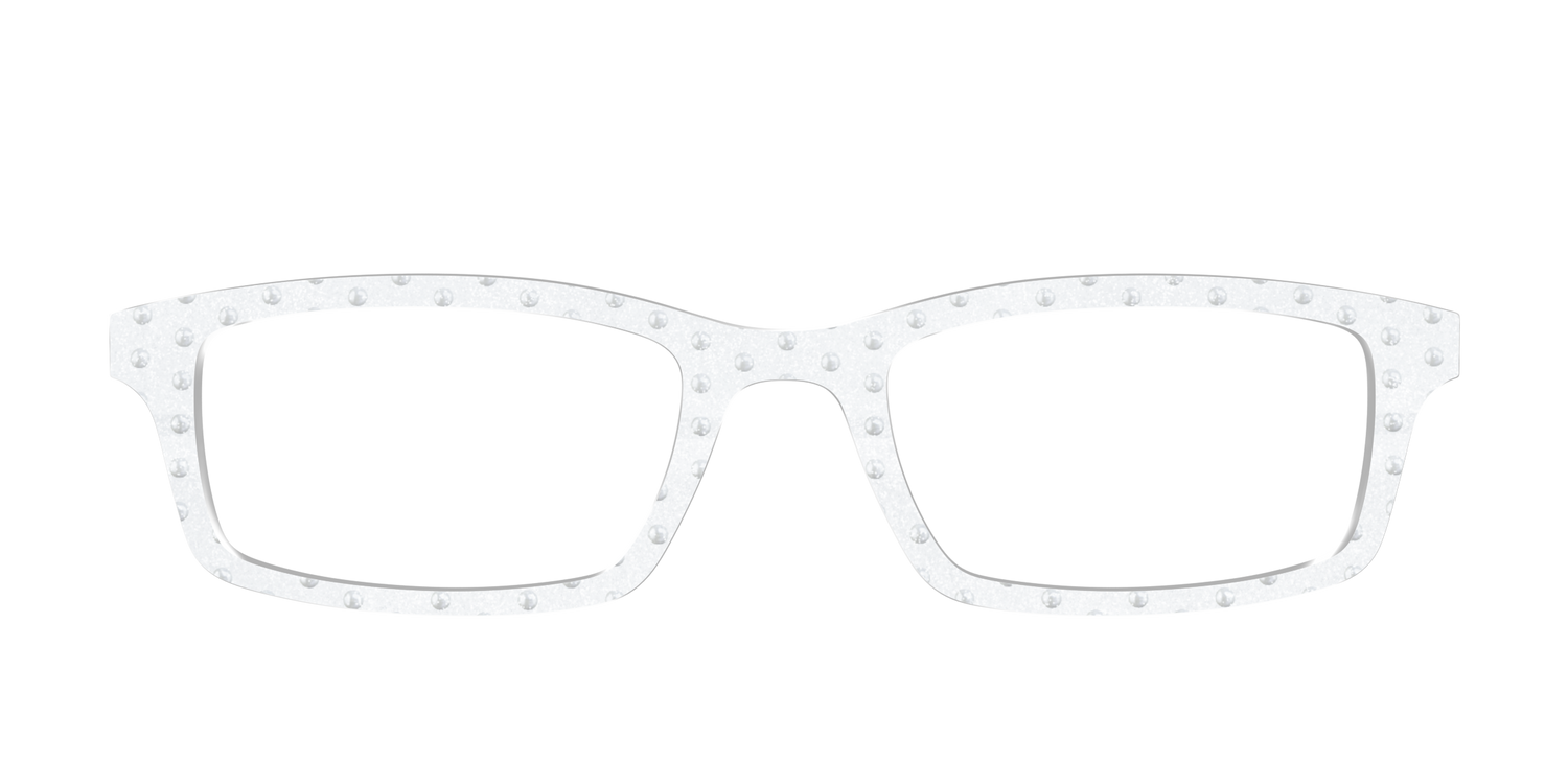 The Pearl Shimmer Polka Dots - Front Top Image - Pair Eyewear