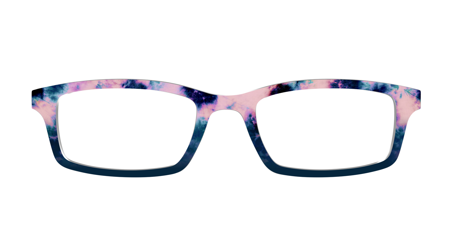 The Petal Pink Tie-Dye - Front Top Image - Pair Eyewear