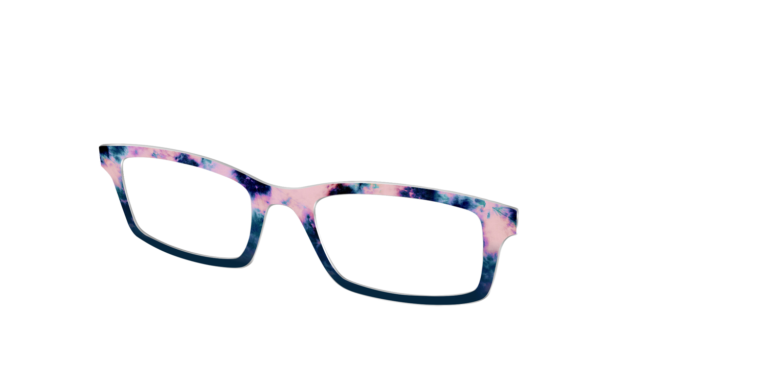 The Petal Pink Tie-Dye - Angle Top Image - Pair Eyewear