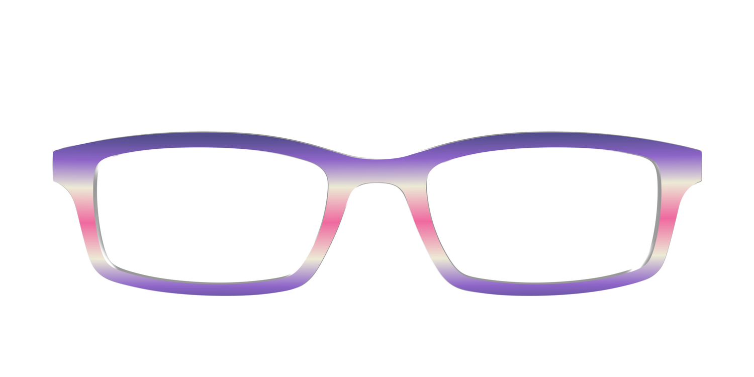 The Petunia Haze Gradient - Front Top Image - Pair Eyewear