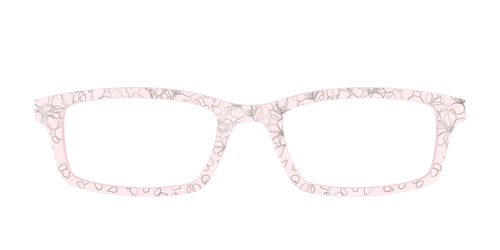 The Pink Shimmer Petals with Silver Foil - Pair Eyewear