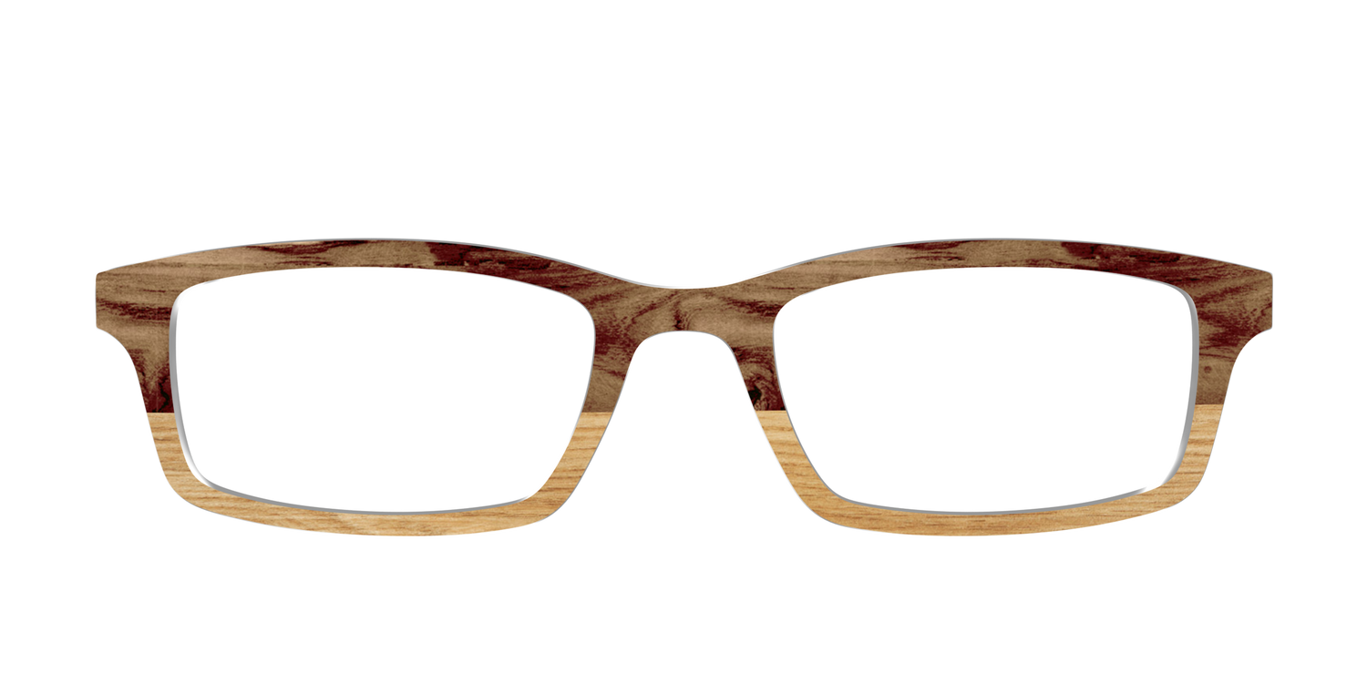 The Pirate Plank Wood Split - Front Top Image - Pair Eyewear