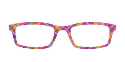 The Playful in Pink Plaid - Front Top Thumbnail - Pair Eyewear