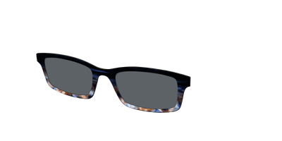 The Polarized Blue Horn Tortoise Sun Top - Angle Top Thumbnail - Pair Eyewear