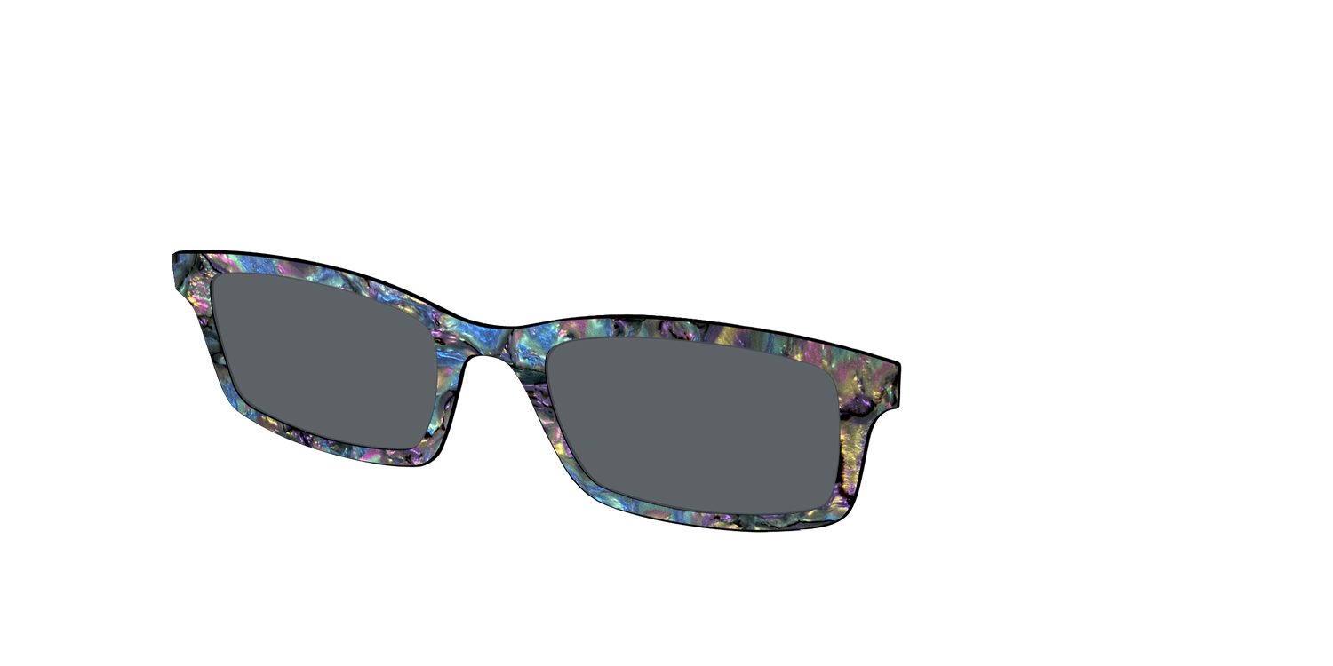 The Polarized Midnight Abalone Sun Top - Angle Top Image - Pair Eyewear