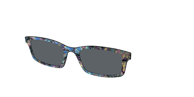 The Polarized Midnight Abalone Sun Top - Angle Top Thumbnail - Pair Eyewear