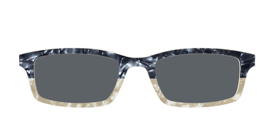 The Polarized Navy to Taupe Pearl Split Sun Top - Front Top Thumbnail - Pair Eyewear