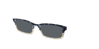 The Polarized Navy to Taupe Pearl Split Sun Top - Angle Top Thumbnail - Pair Eyewear