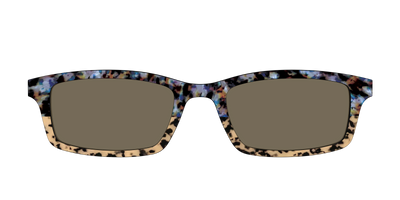 The Polarized Oasis Tortoise Split Sun Top - Front Top Thumbnail - Pair Eyewear