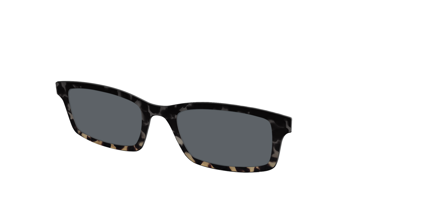 The Polarized Shadow Tortoise Sun Top - Angle Top Image - Pair Eyewear