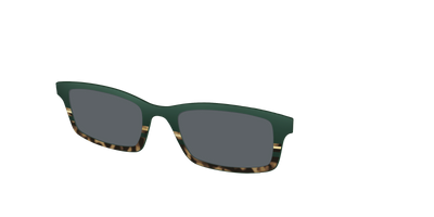 The Polarized Spruce Tortoise Sun Top - Angle Top Thumbnail - Pair Eyewear
