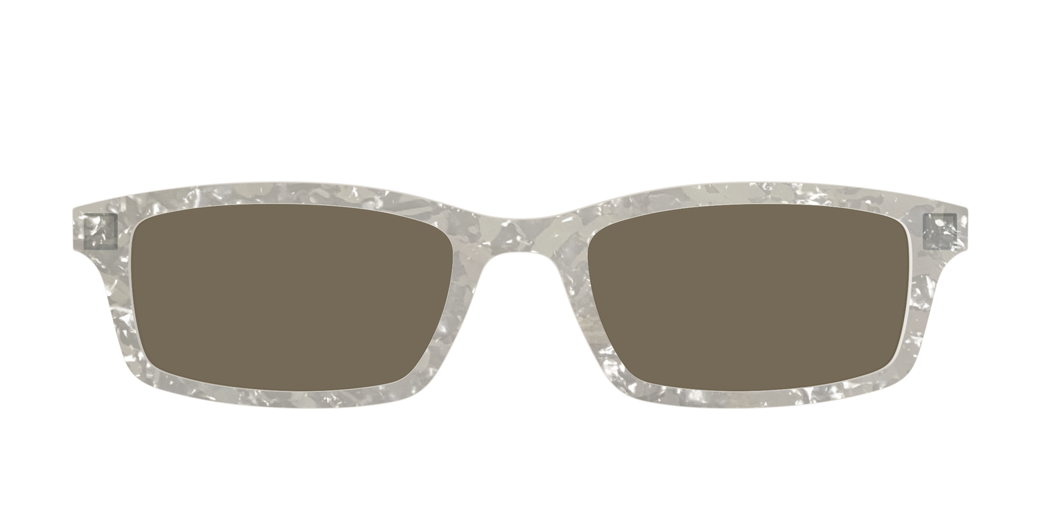 The Polarized White Quartz Pearl Sun Top - Front Top Image - Pair Eyewear