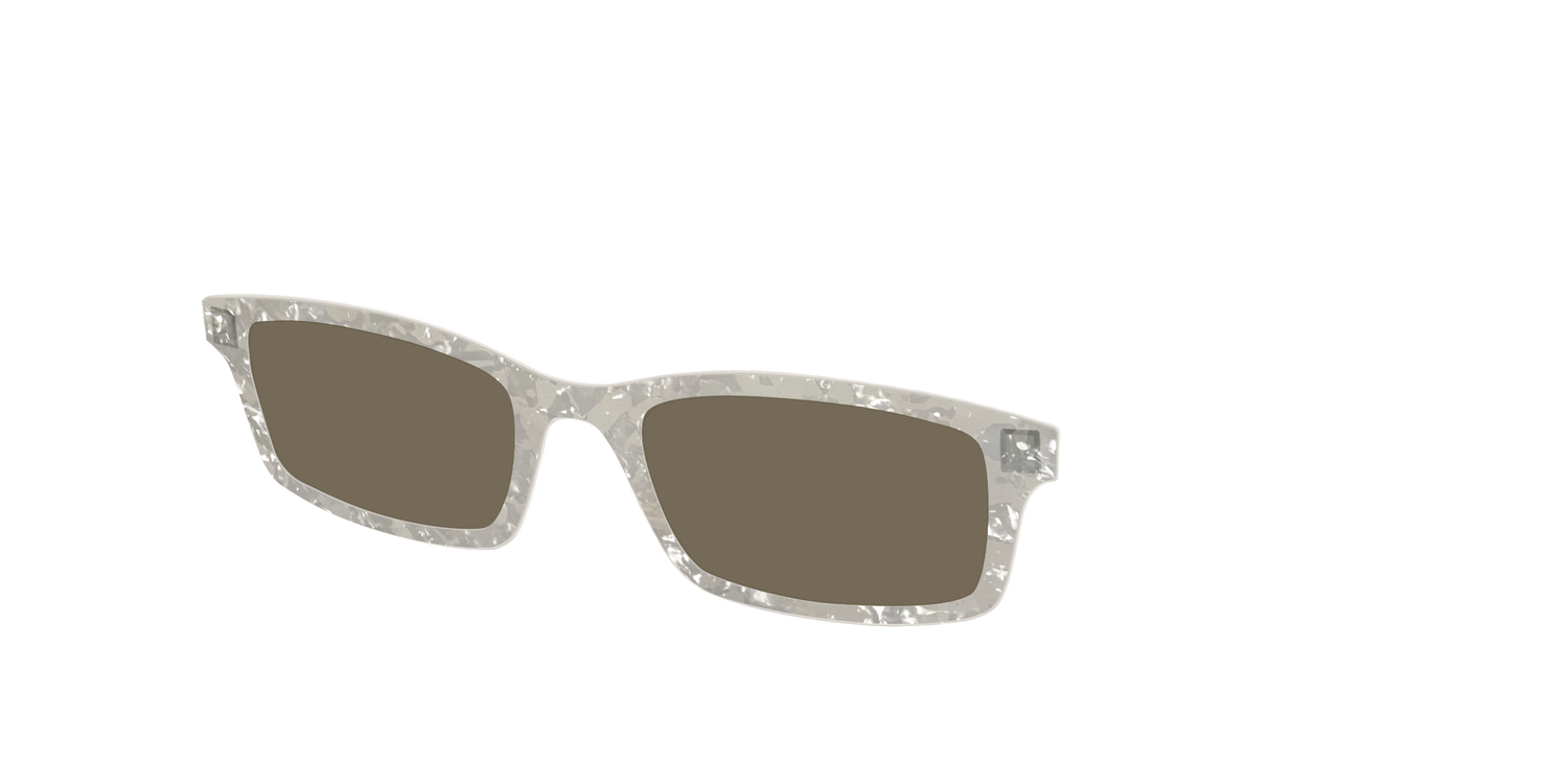 The Polarized White Quartz Pearl Sun Top - Angle Top Image - Pair Eyewear