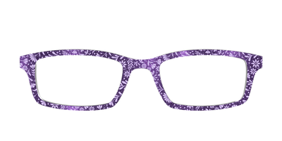 The Purple Shimmer Botanical - Front Top Thumbnail - Pair Eyewear