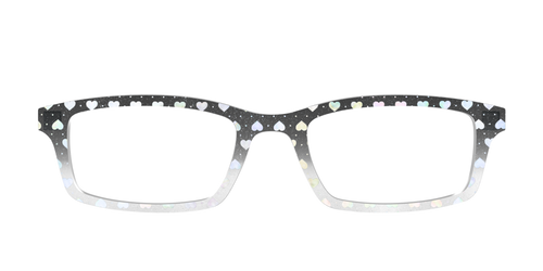 The Rainbow Foil Hearts Gradient Crystal - Pair Eyewear