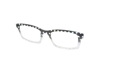 The Rainbow Foil Hearts Gradient Crystal - Angle Top Thumbnail - Pair Eyewear