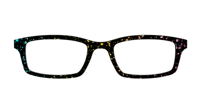 The Rainbow Foil Splatter - Front Top Thumbnail - Pair Eyewear