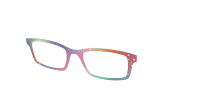 The Rainbow Holographic Celestial - Angle Top Thumbnail - Pair Eyewear