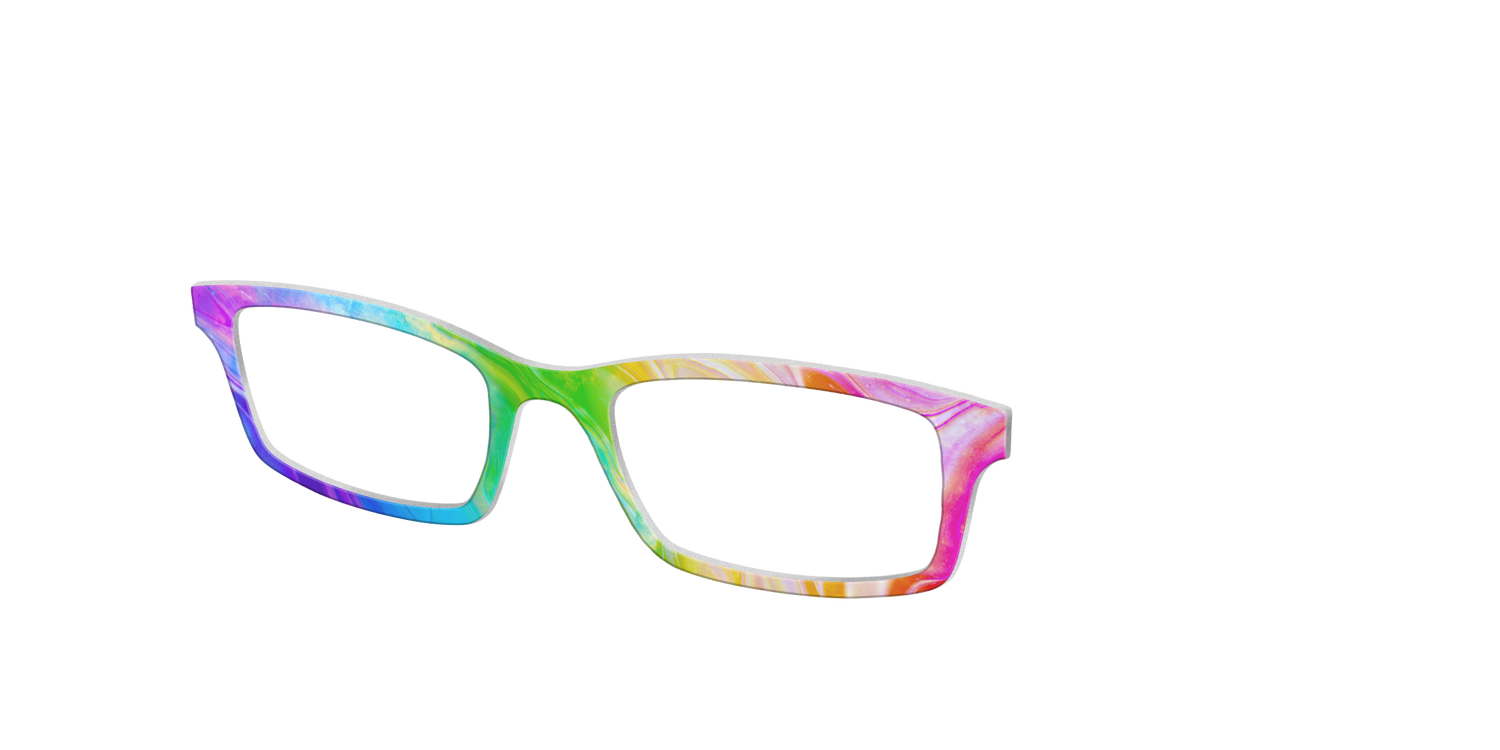 The Rainbow Marble - Angle Top Image - Pair Eyewear