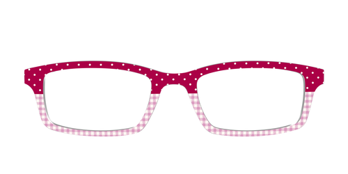 The Raspberry Pin Dot Split - Pair Eyewear
