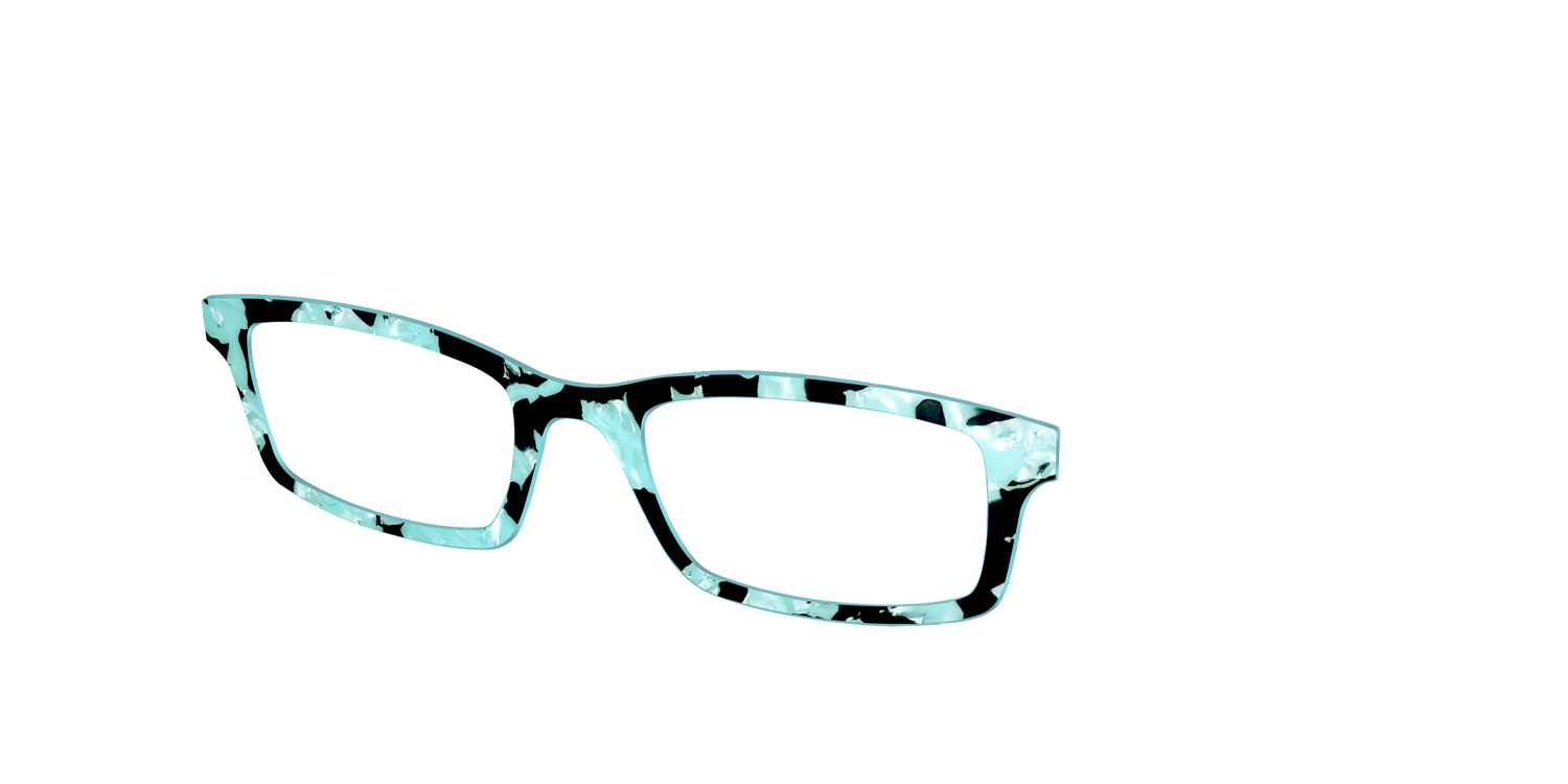 The Robin's Egg Pearl Tortoise - Angle Top Image - Pair Eyewear