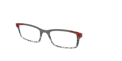 The Romantic Poinsettia Holographic Crystal - Angle Top Thumbnail - Pair Eyewear